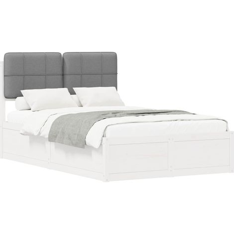 Maison Exclusive - Letto con Testiera Rivestita Grigio chiaro 120 x 190 cm (1/5)