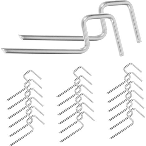30 crochets muraux - inox - argenté - pour cadres - à visser (1/5)