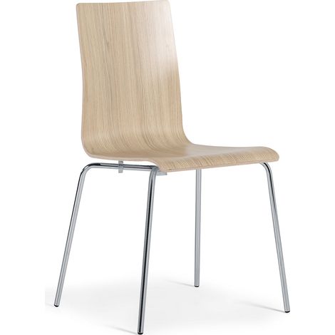 FRANKEL kaiserkraft, Chaise coque Alma, empilable, lot de 4,