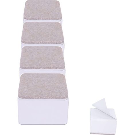 Bed Risers Furniture Risers Add 2 Inch Height, Solid Steel Supports 10,000 Pounds, Table, Chair or Sofa Riser, Set of 4 Furniture Risers (1/5)