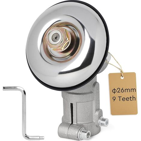 9-Zahn-Winkelgetriebe 26 mm, universelles Zubehör für Freischneiderköpfe, Getriebekopf für Freischneider (1/5)