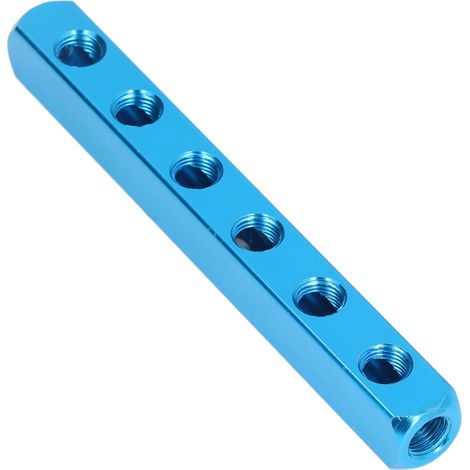 Collecteur pneumatique en aluminium, bloc de distribution d'air pour équipements d'automatisation AL-6 (1/5)