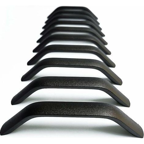 10 Pieces Black Door Handles 128mm Modern Drawer Knobs Handles for Furniture Cabinet (1/5)