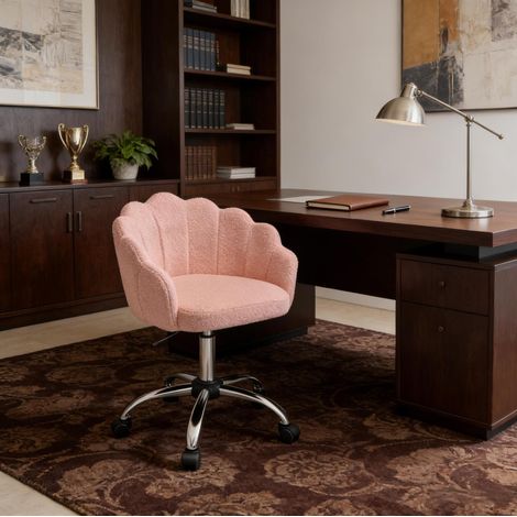 Silla escritorio giratoria regulable metal 55 cm OKMYHOME (1/4)