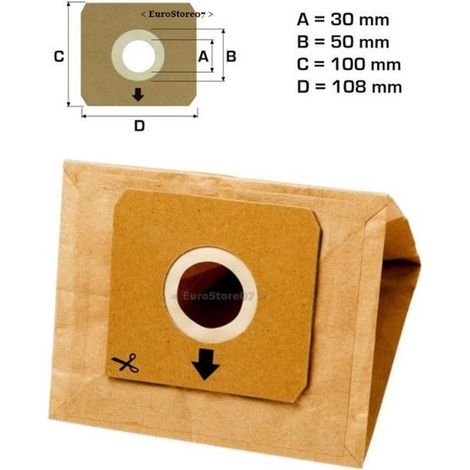 8 SACCHETTI SACCHI  COMPATIBILI   IMETEC POWER TRONIC TUTTI I MODELLI  DL 10 (1/2)