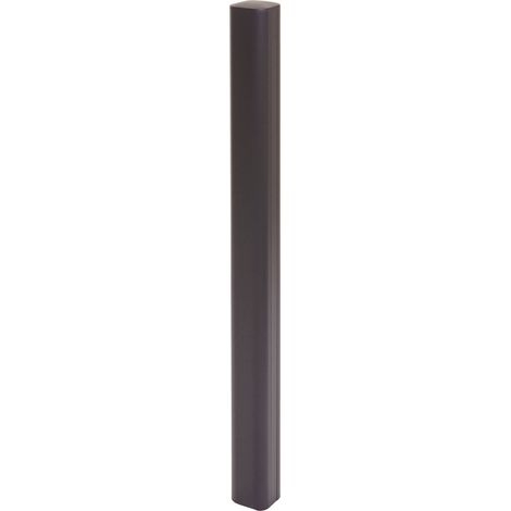 Alu-Pfosten Savoie-WPC-Zaun, Pfeiler Pfahl, Stecksystem 98cm, anthrazit