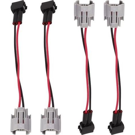 Adaptateur Injecteur Carburant - DENSO Femelle vers EV1 A Mâle - Pour Remplacement K20 K24 - 4 Pièces