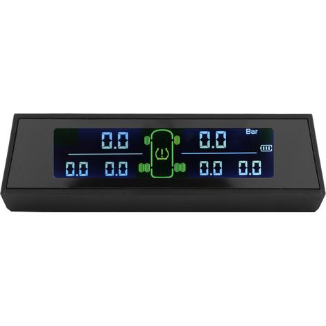 Solarbetriebenes Reifendruckkontrollsystem (TPMS) mit LCD-Display und 6 externen Sensoren für Wohnmobile (1/5)