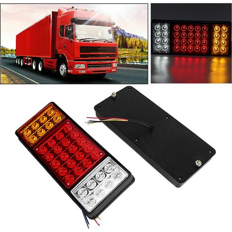 2 Stück 36-LED-Rückleuchten, 3 Farben, superhelle, wasserdichte Rückleuchten für LKW-Anhänger (1/5)