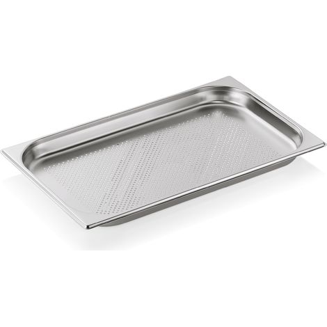Bac inox perforé fond GN 1/1 H 40 mm 5 ltr GN CORE - Was Germany