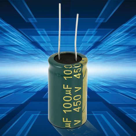 Set grüne Elektrolytkondensatoren, Radialkondensatoren, Sortiment (450 V, 100 µF, 10 Stück) (1/5)