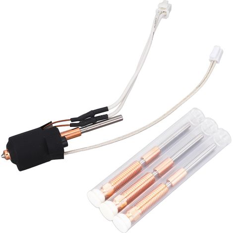 Kit Hotend chauffant en céramique, buse intégrée de 0.4mm 0.6mm 0.8mm et coupe-chaleur pour imprimante 3D Ender 3 V3 Plus (1/5)