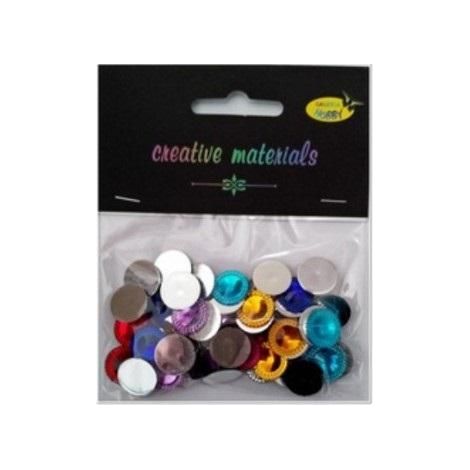 Dekorative Acrylkreise, 14 mm, 15 g