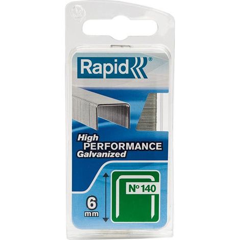 Rapid 40109513 140/6NB 6mm Galvanised Staples (Narrow Box 970) RPD1406NB