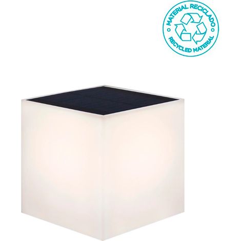 WALLY Lampada da parete a carica solare. Dimensioni 18x18x18 cm. Luce fredda a LED. Prodotto in Spagna (1/5)