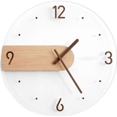 Moderne 3D-Wanduhr aus Holz im nordischen Design, geräuschlos, 16 Zoll, für Wohnzimmer, Küche und Zuhause