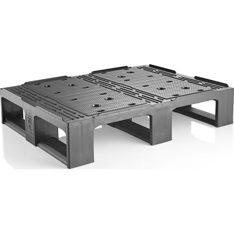 ratioform, Demi-palette en plastique, noir, 1 pièce et +