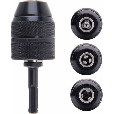 Adaptateur Sds Plus Mandrin autoserrant à fermeture rapide 2-13 mm Mandrin Professionnel Robuste 1/2-20UNF Perceuse Sans Clé de Mandrin à Fermeture Rapide Avec Adaptateur SDS (1/5)