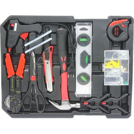 Caisse à outils 899 pièces avec 4 tiroirs sur roulettes, aluminium et plastique, noir (1/5)