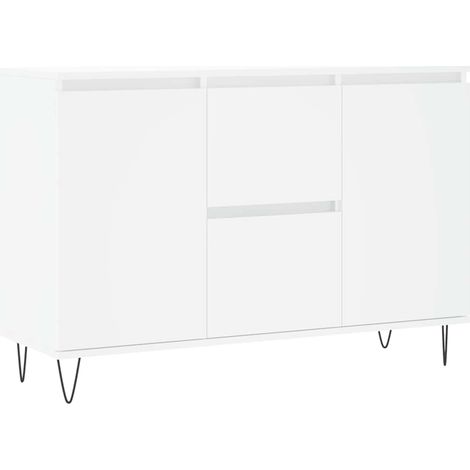 Sideboard/Anrichte/Buffet Weiß 101,5x35x70 cm Holzwerkstoff LXWW381294 (1/5)