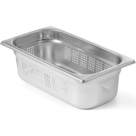 Bac GN perforé, inox, GN1/3, 325 x 176 mm, hauteur 150 mm - Hendi 802519