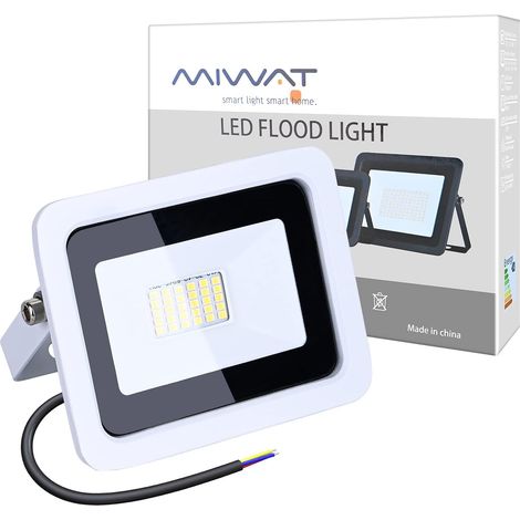 Projecteur LED Extérieur 30W IP68 Etanche, 1800LM 6000K Blanc Froid 220V, Lampe de Recherche Ultra Mince pour Jardin Rue Square Stade, Dissipation Thermique Aluminium (1/5)