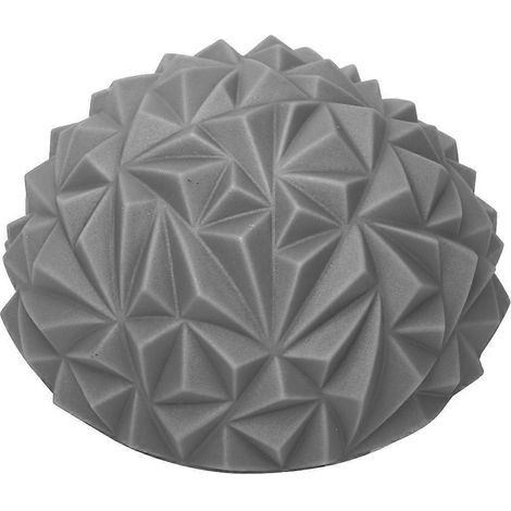 Balles de massage semi-circulaires en PVC argentées pour soulager le stress et favoriser la relaxation musculaire lors du yoga et du massage des pieds. (1/3)