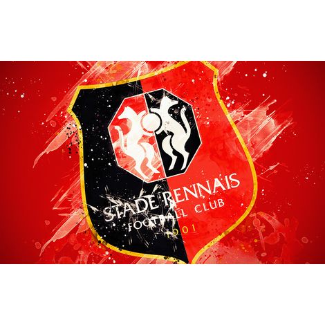 Papier peint panoramique Foot / Football - Stade Rennais - 130 cm x 81 cm (1/2)