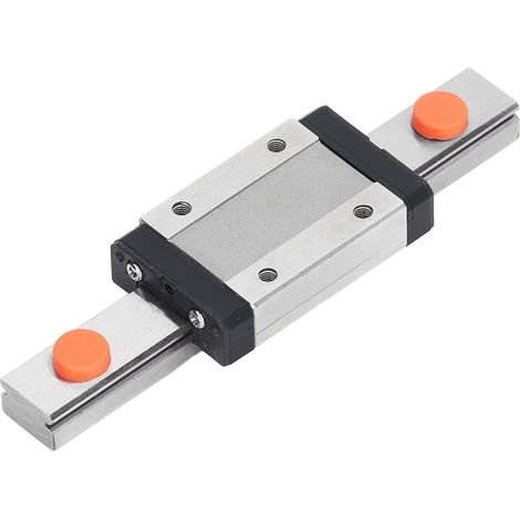 Rail de guidage linéaire de 100 mm avec roulement en acier, autocentrant et bloc de glissement pour micro-mouvement linéaire. (1/5)