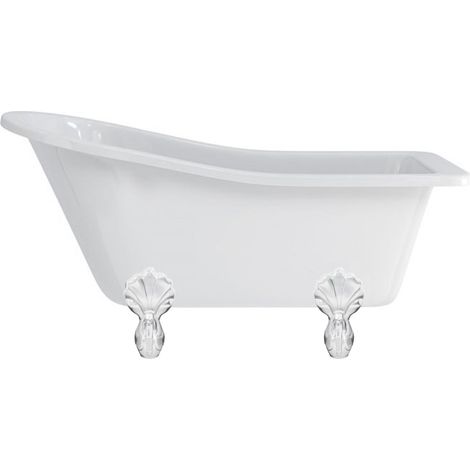 Baignoire îlot BUCKINGHAM Burlington 1500x740x780 mm avec 4 pieds griffés blanc - Aquatop (1/3)