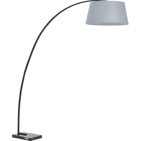 Stehlampe BENUE Metall Grau