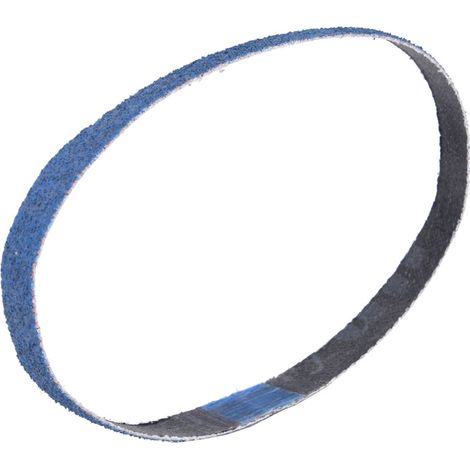 Ortviai Bande abrasive pour ponceuse à bande – 10 unités, 330 x 10 mm, grain 80, zirconium-corindon bleu (1/5)