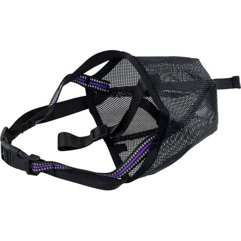 Dog Muzzle, Breathable Dog Muzzle, Wire Mesh Muzzle, Anti-Bark Muzzle, XL Anti-Bark and Anti-Bite Muzzle, Black (1/5)