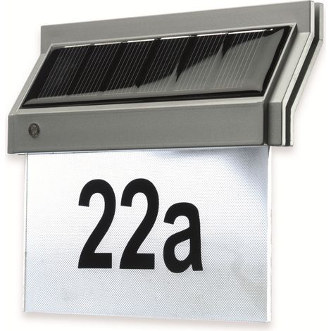 REV Lampe solaire LED pour numéro de maison Quattroline