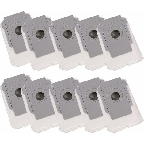 Paquet De 10 Sacs D'Aspirateur Compatibles Avec Irobot Roomba I & S Series, Pour I17 I7 + I7Plus (7550) I3 + (3550) I4 + (4552) I6 + (6550) I8 + (8550) S9 + (9550), Saleté Automatique Sacs De Déménage (1/5)