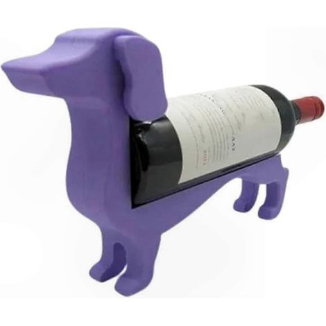 Porte-Bouteille Décoratif Teckel Drôle pour Vin, Support Bouteille Original pour Décoration Maison, Étagère à Bouteilles Amusante en Métal, Cadeau Unique pour Amateurs de Vin (1/5)