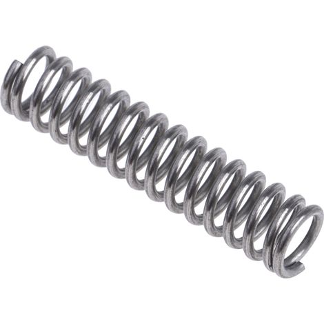 Rs Pro – Ressort de compression en acier inoxydable 20mm – Diamètre fil 0.63mm – Longueur utile 14.3N – Force 1.67N/mm – Lot de 10