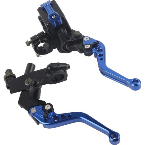 Haofy Leviers de Maître-cylindre d'embrayage, 1 Paire 7/8 Leviers de Réservoir de Maître-cylindre d'embrayage de Frein de Moto Universels en Aluminium Leviers de Maître-cylindre (1/5)