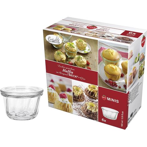 WECK Rundrandglas Gugelhupf 165ml 6er Pack