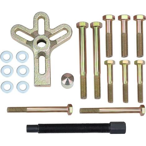Lot de 13 outils pour équilibrage harmonique, extracteur de volant, extracteur de vilebrequin, extracteur de volant d'inertie (1/5)