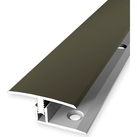 PROVISTON Übergangsprofil Laminatausgleich Breite: 31.5 mm Höhenausgleich: 7 - 12 mm Länge: 900 mm Aluminiumprofil Bronze 1 Stück