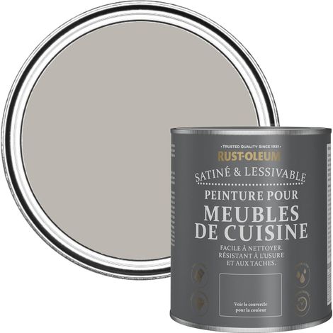 Peinture Brune pour Meubles de Cuisine, Fintion Satinée - Grenoble 750ml (1/5)