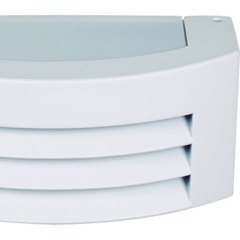 Aplique MISSISSIPI IP44 1xE27 29x12,5x10 Aluminio + Policarbonato (PC) Blanco (1/2)