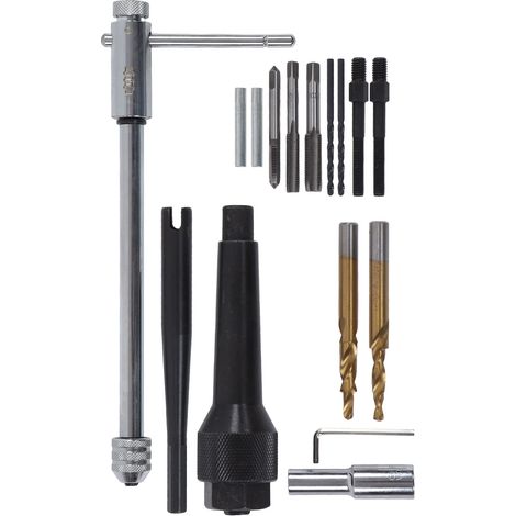 Clé de démontage bougie de préchauffage, adaptateur douille hexagonale torx, kit pour bougies endommagées 8mm 10mm (1/5)