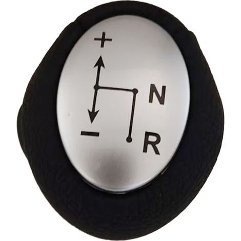 Pommeau de levier de vitesse pour Smart Fortwo Cabrio (modèle 451, 2007–2019) – finition argentée, en alliage résistant (1/5)