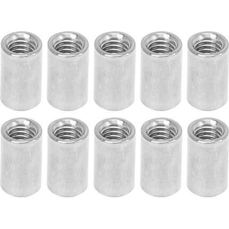 Rundstangenverbinder aus Edelstahl 304, Überwurfmutter, Innengewinde M12x1,75, 16 L35 mm, 10 Stück (1/5)