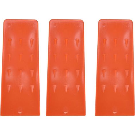 Cales d'abattage en plastique à pointes de 8 pouces, outils d'exploitation forestière sûrs pour la coupe d'arbres à la tronçonneuse, 3 pièces (1/5)