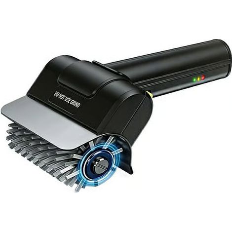 Brosse à gril électrique pour barbecue extérieur, 700-800 RPM, poils en acier inoxydable, sans fil rechargeable Type-C, nettoyeur de BBQ (1/5)