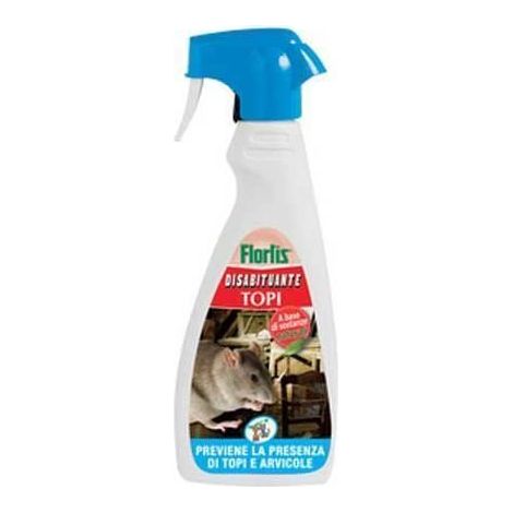 Flortis Natural Deshabituante Spray para Ratones 500 ml para la Protección y Cuidado de Ambientes Externos.