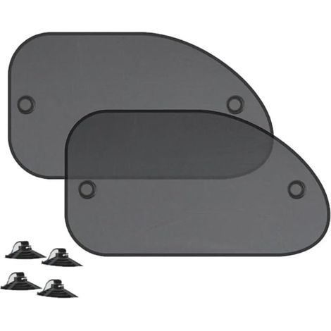 Pare-soleil de voiture - Protection de confidentialité pour vitres avant et latérales - Pare-soleil de voiture - Avec ventouse - Lot de 2 (1/5)